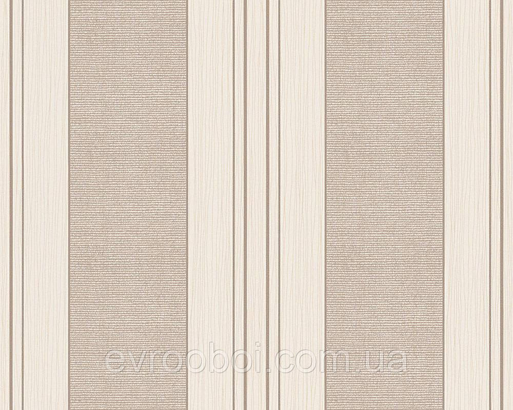 Бежевые обои, в широкую полоску, цвета мокко, 785817: купить в Украине ...