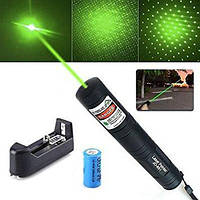 Лазерна указка Laser Pointer JD-851, зелений лазер, акумулятор 16340