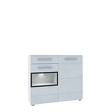 Комод Вітрина сервант у вітальню з ДСП/МДФ 2Д1Ш лівий Barry E Blonski