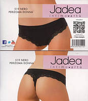 Jadea 519 черные трусики стринг с кружевом