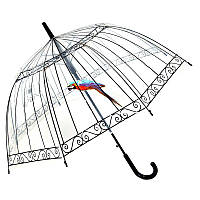 Зонт прозрачный купольный (зонт-трость)
