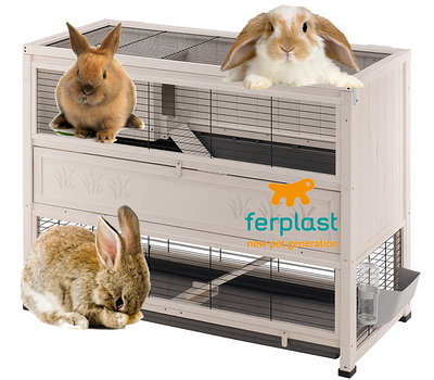 Клітка для середніх гризунів: кролика, шиншили, фредки Ferplast