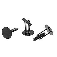 Запонка для манжет, коло, Колір Вороніння ста, Цинковий сплав, 24 мм x 15 мм, Майданчик 15 мм, Ціна за 1 шт