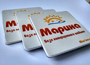 Мягкие рекламные магниты на холодильник. Размер 63х63 мм 1