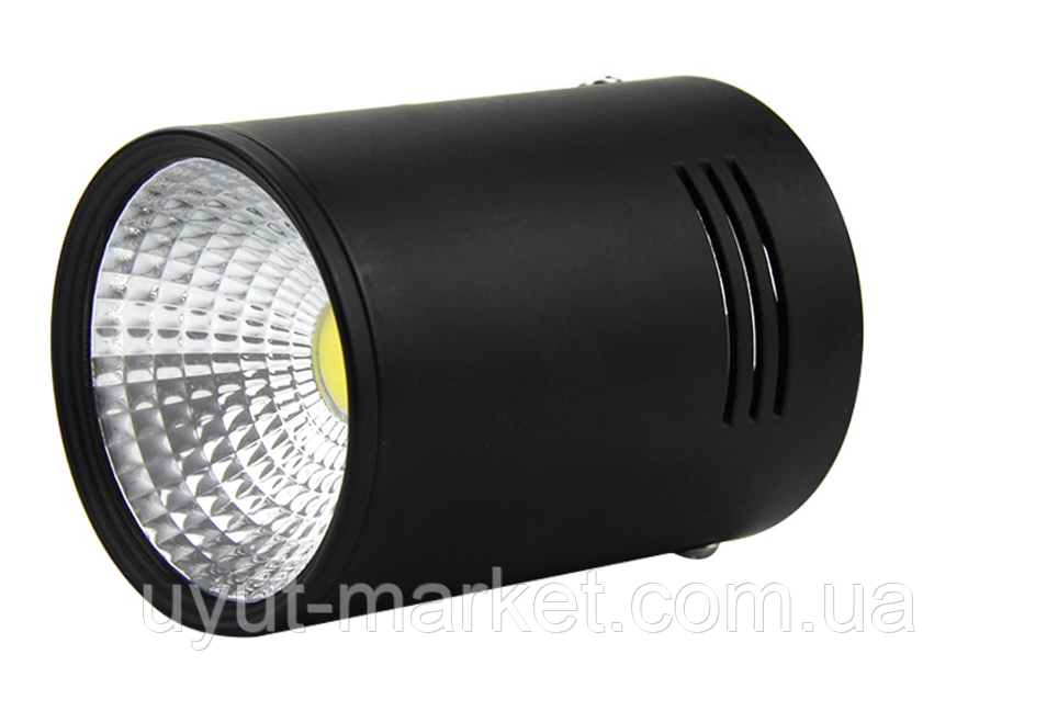 Точковий накладний світильник 20 Вт 6500 К чорний, SN20CWRX BL 