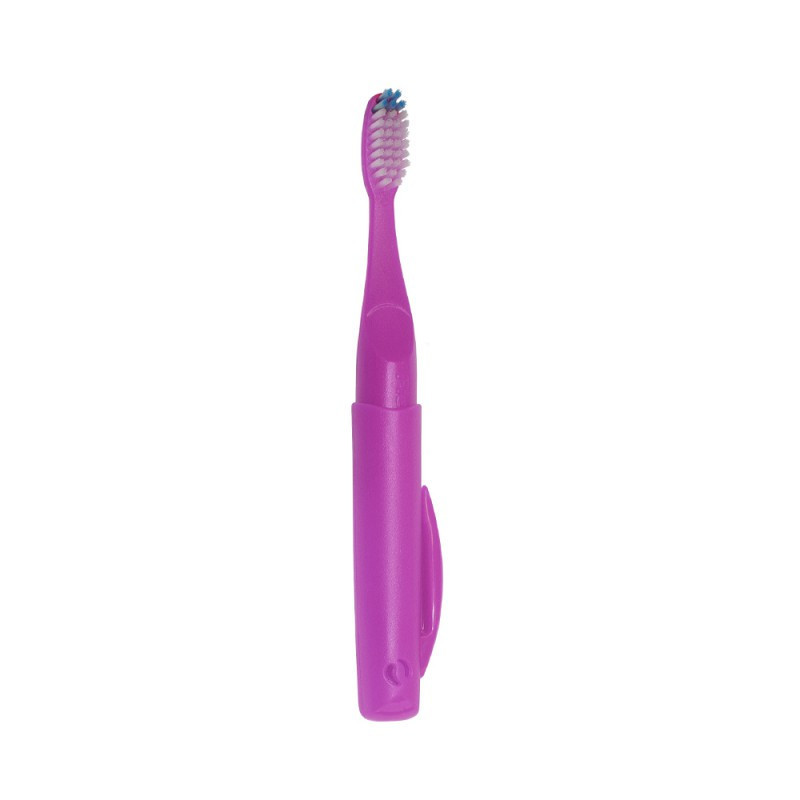 Зубна щітка Pierrot Travel Classic toothbrush, середньої жорсткості (medium), фіолетового кольору, Ref.336