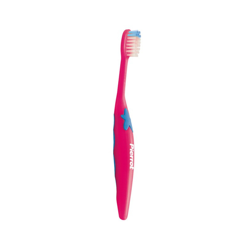 Дитяча зубна щітка "Іскра", Pierrot Chispa toothbrush, від 2 до 8 років, м'яка (soft), малинова, Ref.91