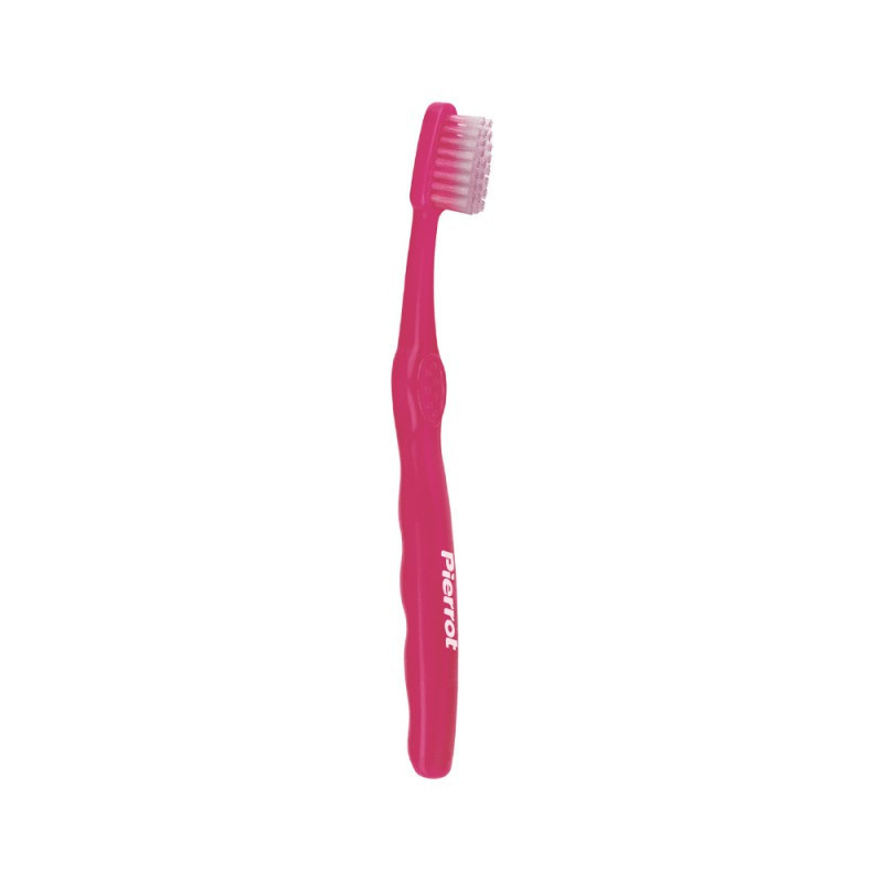 Дитяча зубна щітка Pierrot Piwy toothbrush, з ароматом фруктів, м'яка (soft), малинового кольору, Ref.98