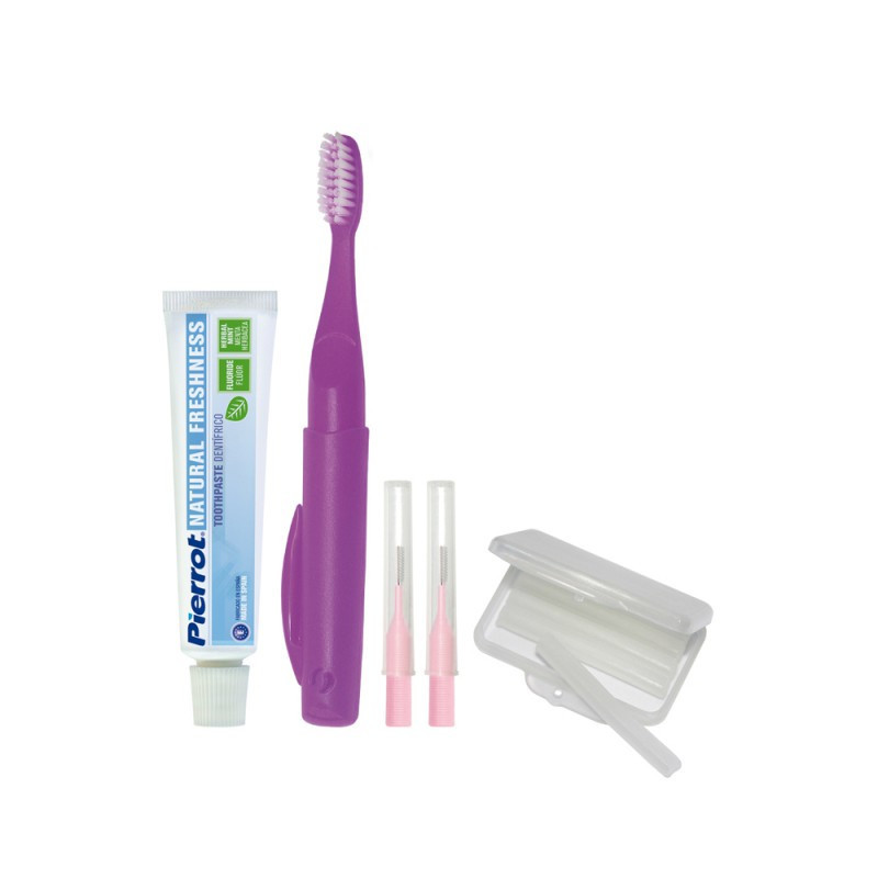 Набір дорожній ортодонтичний, Pierrot Orhodontic dental kit, фіолетовий Ref.325