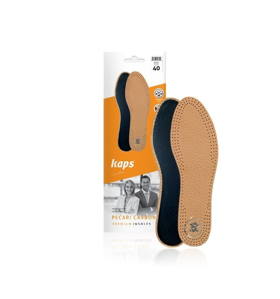 Kaps Pecari Carbon — Шкіряні устілки для взуття, фото 1