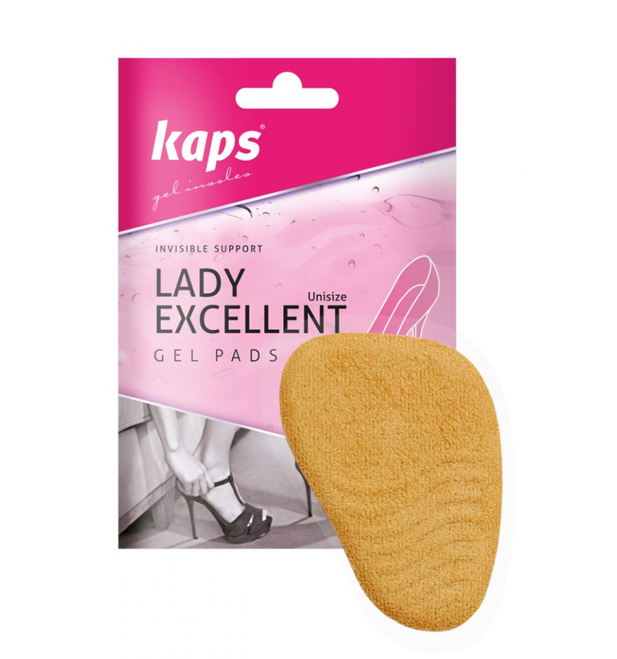 Kaps Lady Excellent — Гелеві подушечки для взуття на високих підборах, з мікрофіброю, фото 1