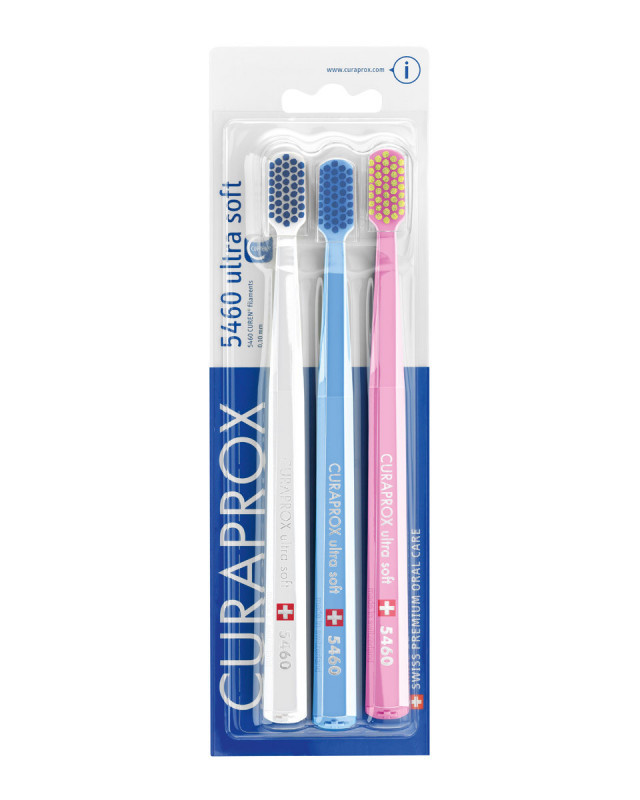 Зубні щітки Curaprox (набір 3 шт.) CS 5460/3 Ultra Soft d 0,10 мм