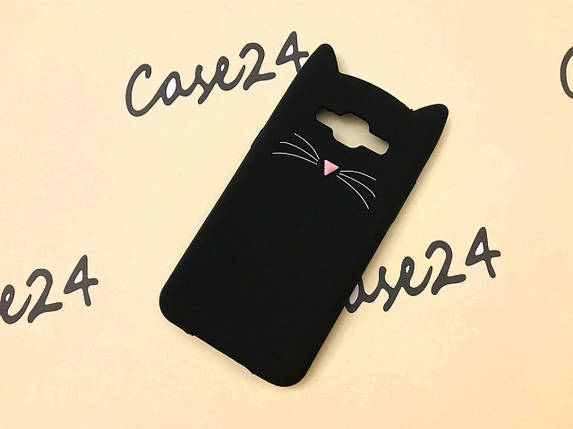 Гумовий 3D чохол для Samsung Galaxy J5 J500h Усики, фото 1