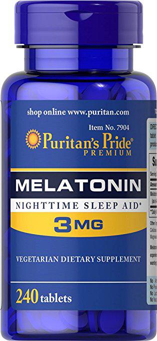 Мелатонін Puritan's Pride MELATONIN 3мг 240 таблеток