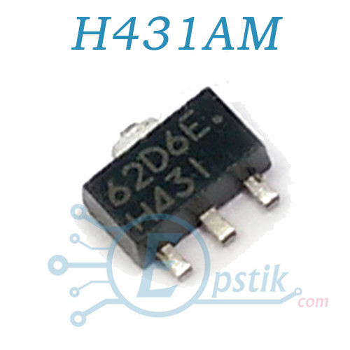 H431AM, источник опорного напряжения, 2.495В до 36В, SOT89