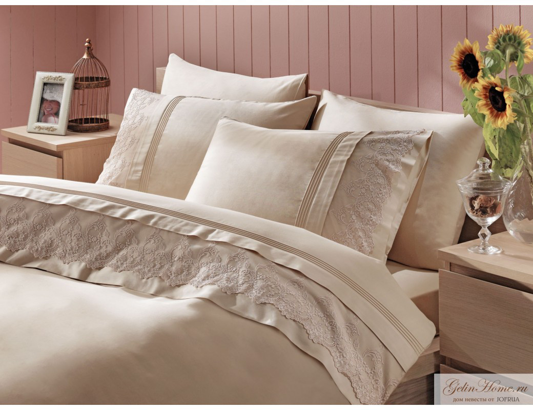 Комплект постільної білизни Gellin Home Donna (beige)