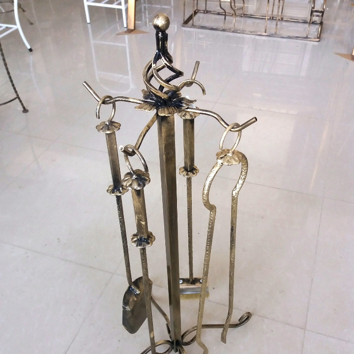 Набір для каміна по колу золото, фото 1