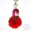 Брелок з хутром фламінго, фото 7