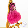 Брелок з хутром фламінго, фото 8