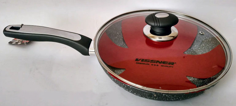 Сковорода Vissner VS 7534-24 marble/black