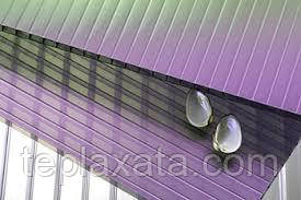 Стільниковий полікарбонат POLYGAL Primalite (гладінь) 8 мм (синій, сірий, зелений)