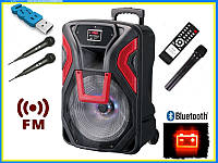 Мобильная акустика EUROMAX EU-1204 USB/FM/Bluetooth на 3 микрофона
