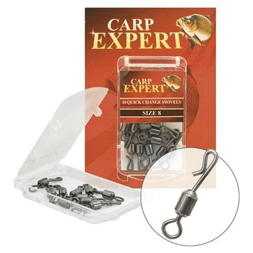 Вертлюг швидкознімний Quick Change Carp Expert 10шт