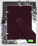 Фоторамка салатова зі сріблястим, метелики, 13х18 см, фото 4