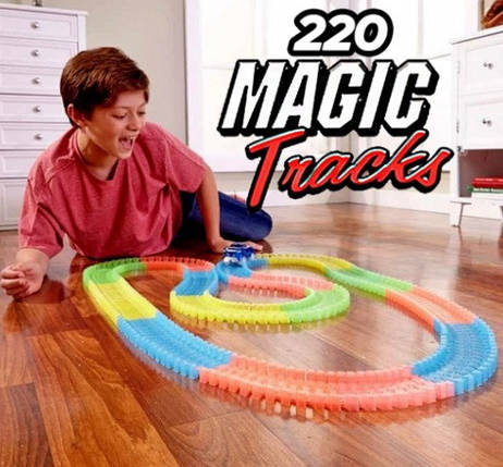 Дитяча гнучка іграшкова дорога Magic Tracks 220 деталей , фото 1