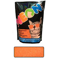 Наповнювач кварцовий грудкуваний Neon Litter Clump НЕОН, жовтогарячого кольору, 4 л/1,81кг