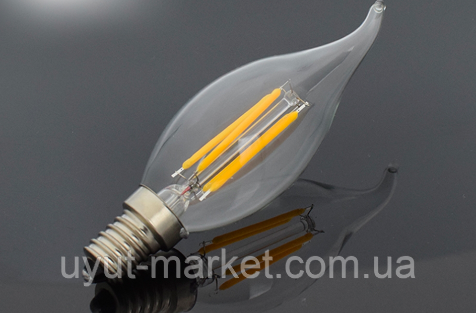 Димована світлодіодна лампа Filament 4 Вт E14 LB-69 dimm CF37 4000K, фото 1