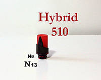 № 37 Drip Tip 510 Red. Дрип тип Гибрид Акрил + нержавеющая сталь.