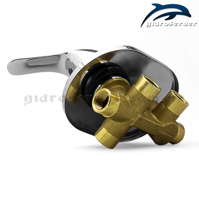 Змішувач прихованого монтажу SV-03 для душових систем, гарнітурів, програм, що вбудовуються у стіну ванної кімнати.