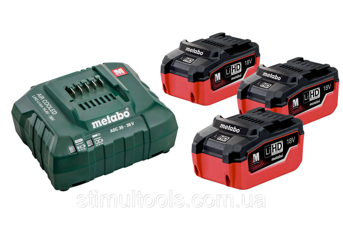 Комплект акумуляторів LIHD 5.5 Ач + з/п Metabo 18 Безкоштовна доставка по Україні!