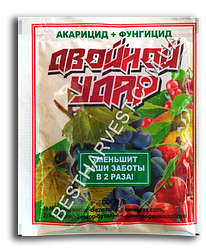 Акарицид + фунгіцид «Подвійний Удар» (аналоги: Днок)