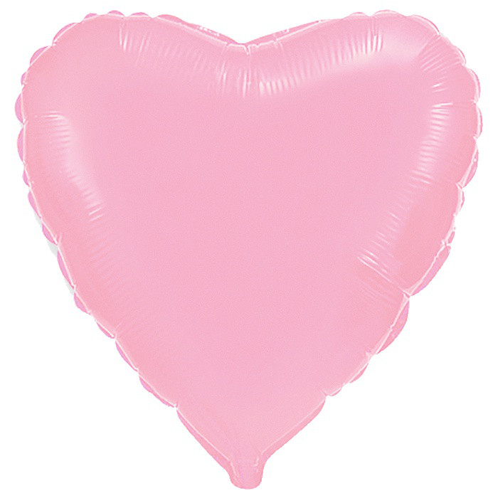 Повітряна куля серце рожева (18" — 45 см) фольга, Flexmetal