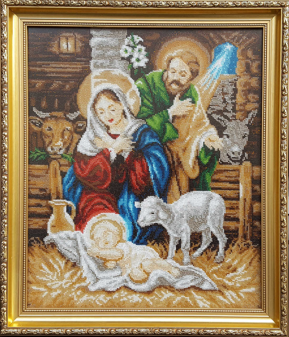 Ікони бісером "Народження ісуса,"