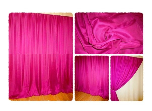 Готова тюль-вуаль Малинова, 300х270см