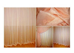 Готова тюль - вуаль Персикова