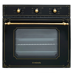 Духова шафа електричний Minola OE 66134 BL RUSTIC GLASS