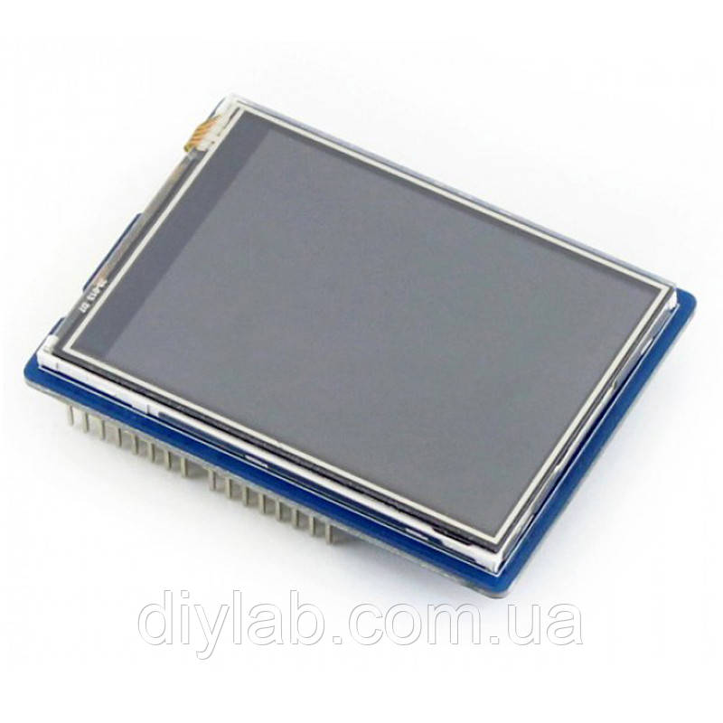 Дисплей TFT 2.8" 320x240 HX8347D з резистивним сенсором XPT2046 для Arduino UNO/Leonardo від WaveShare