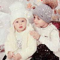 Зимові дитячі шапки