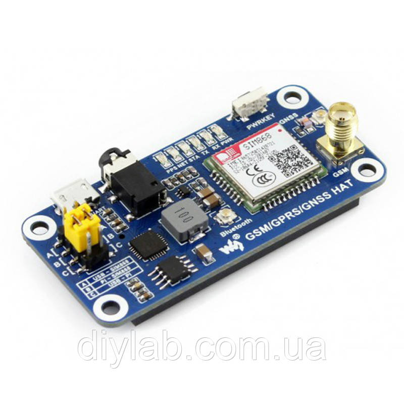 GSM/GPRS/GNSS/Bluetooth HAT для Raspberry Pi, фото 1