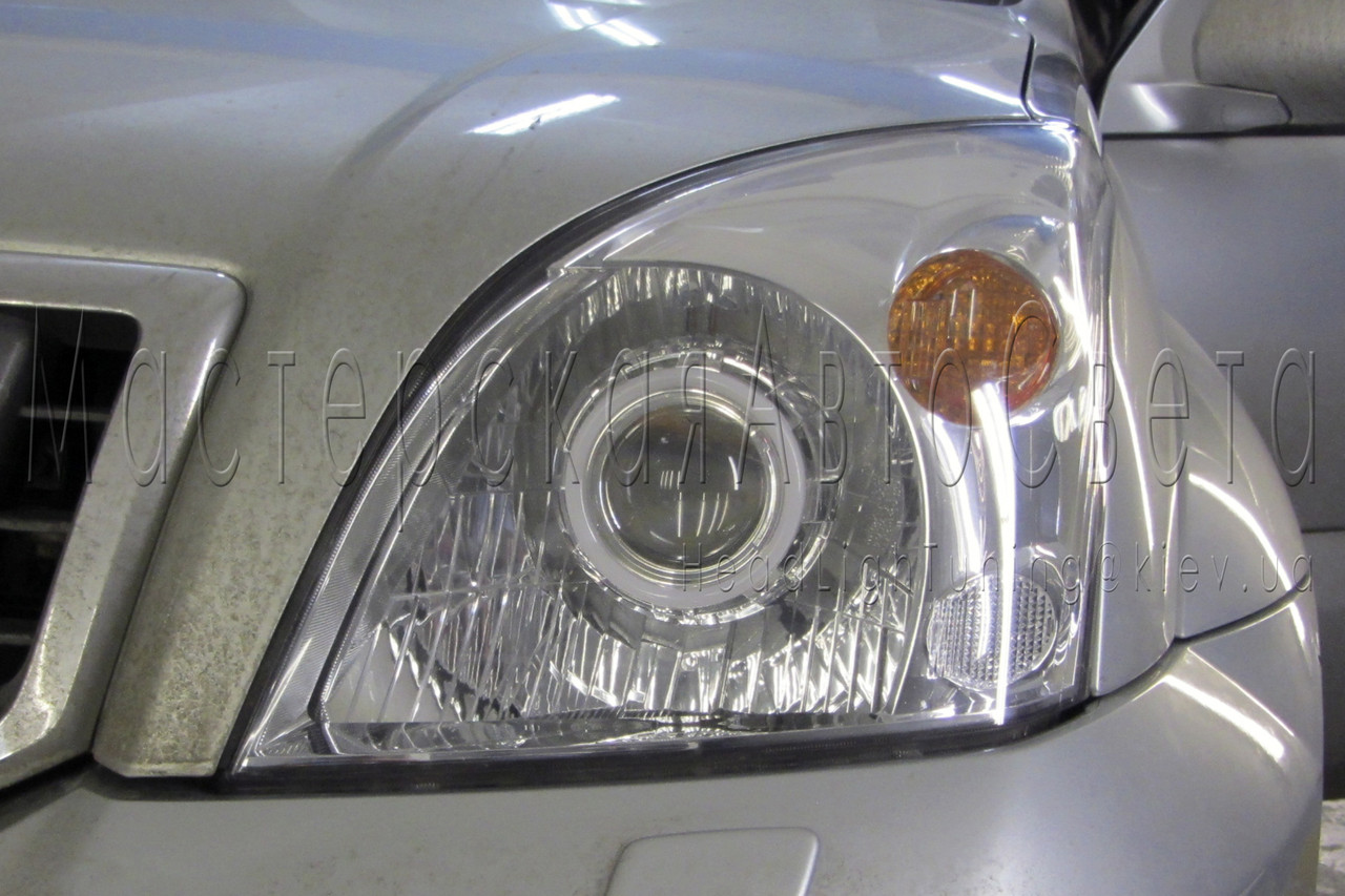 Toyota LC Prado 120 — встановлення бікононових лінз Hella 4 3.0" дюйма ( ⁇ 76 мм) D2S/D4S
