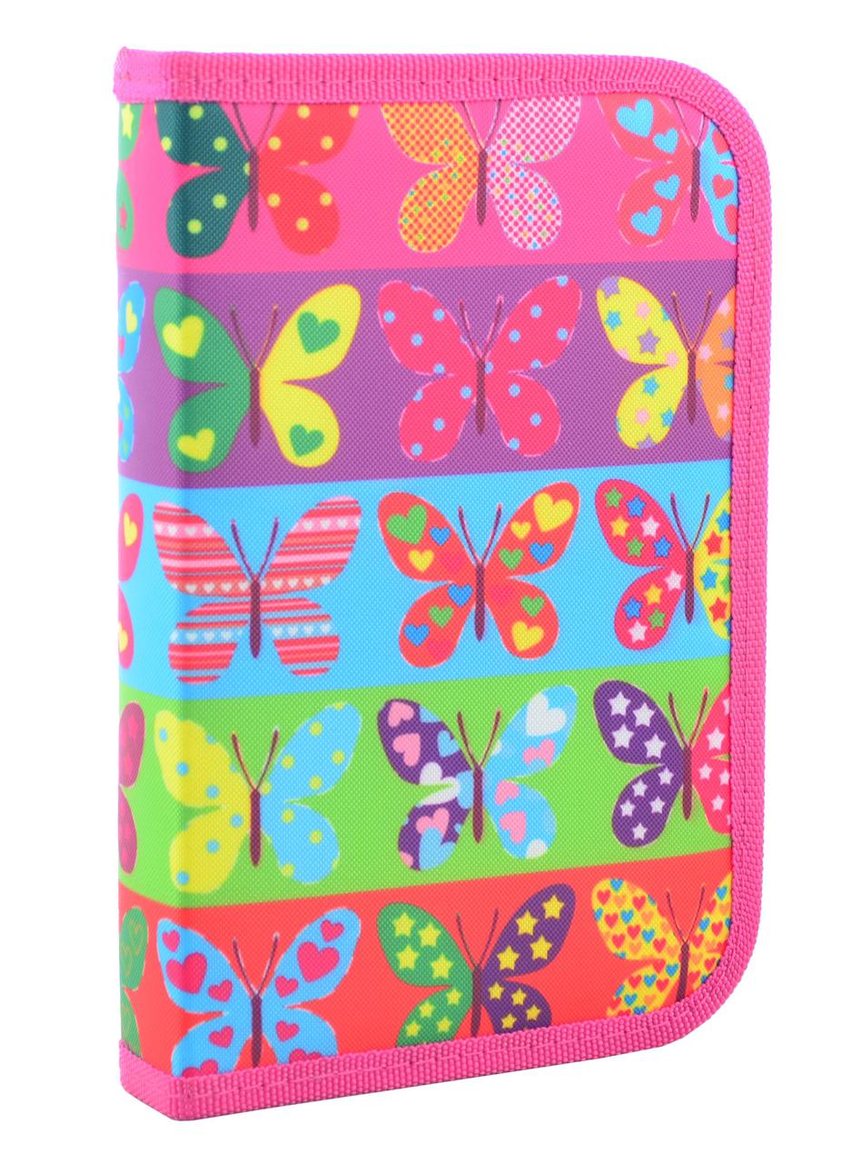 Пенал шкільний для дівчинки Smart твердий одинарний Butterflyt 531654