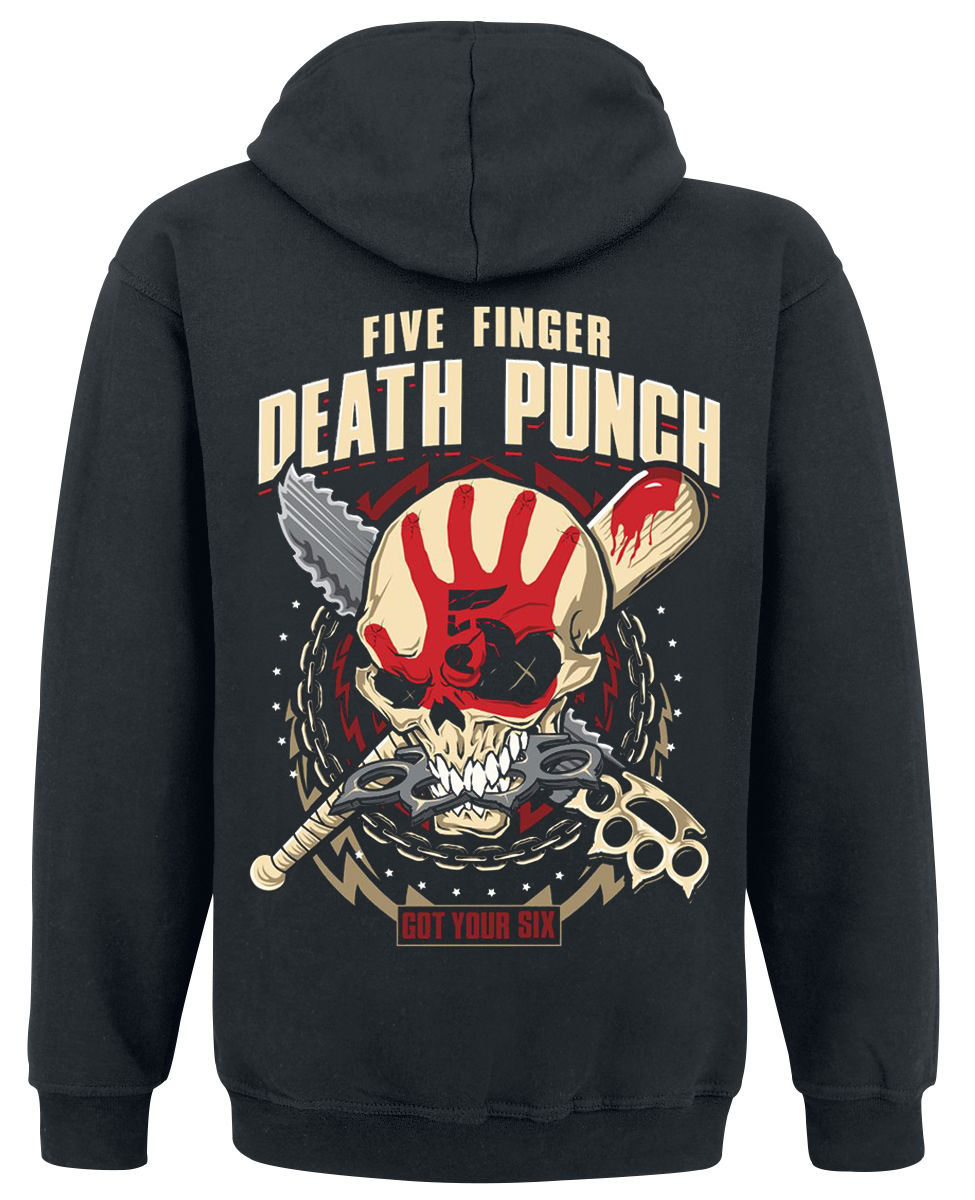 Толстовка с молнией Five Finger Death Punch - Got Your Six - фото 2 - id-p636458461