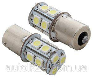 Led-лампи габарит BA15S 13Leds 5050SMD, 24 V задній хід,стоп.