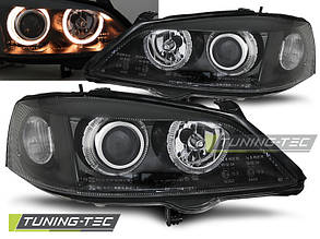 Фары OPEL ASTRA G 09.97-02.04 ANGEL EYES BLACK