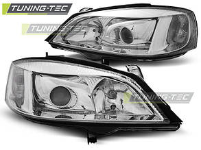 Фары OPEL ASTRA G 09.97-02.04 CHROME H7