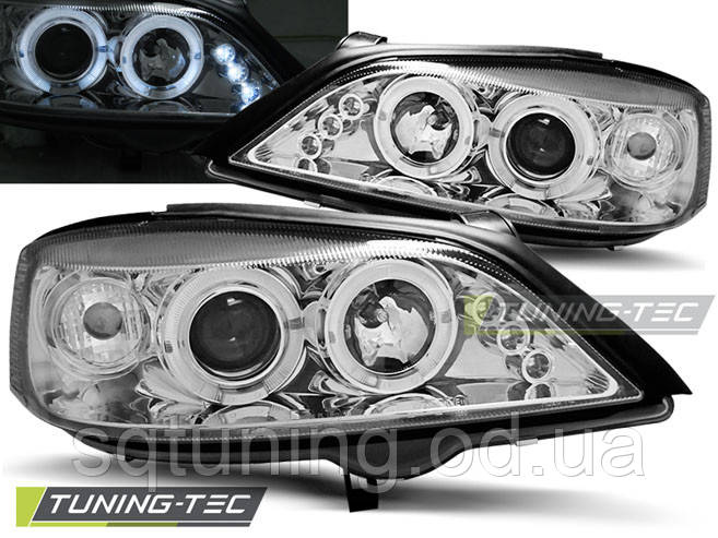 Фары OPEL ASTRA G 02.98-02.04 ANGEL EYES CHROME